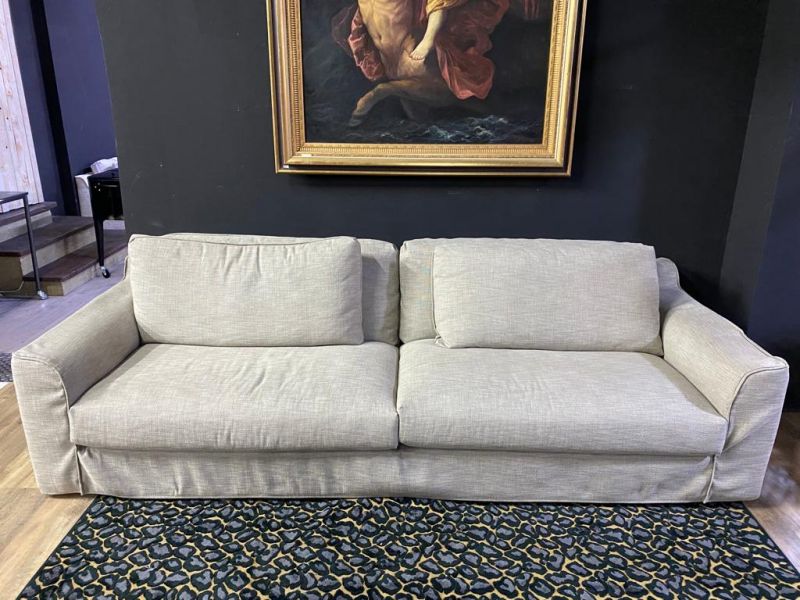 Furninova - Sofa - Grande Double Day - Stoff taupe - sofort verfügbar