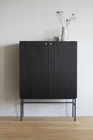 Rowico - Highboard - Halifax - Eichenfurnier schwarz - sofort verfügbar