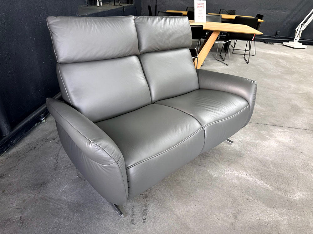 Himolla - Sofa - 4151 Cumuly Comfort - Leder grau - sofort verfügbar
