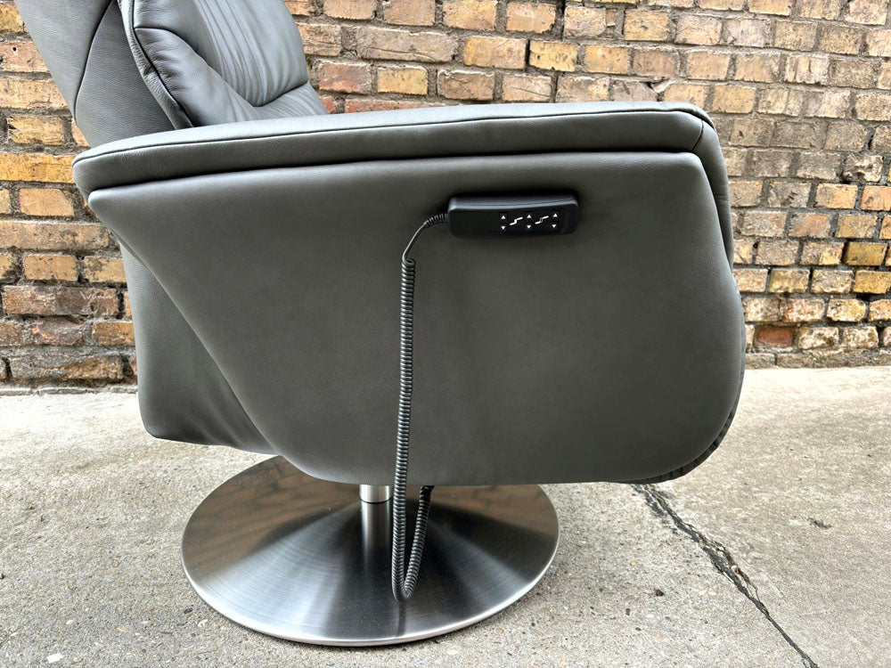 Himolla - Relaxsessel - 7051 Easy-Swing - Leder grau - sofort verfügbar