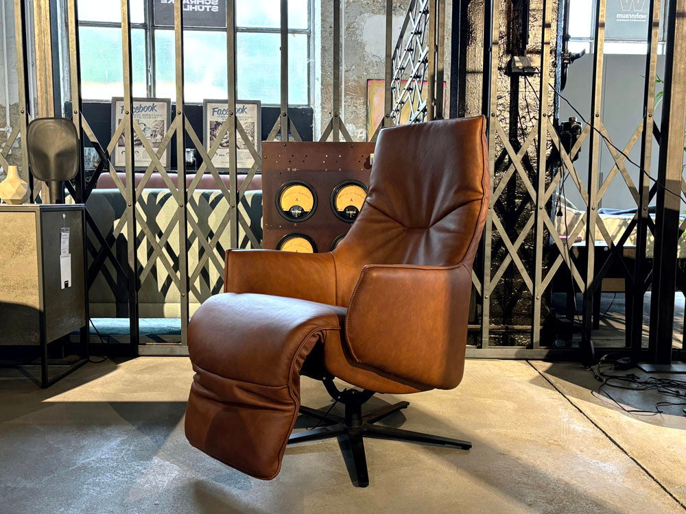 Himolla - Relaxsessel - 7162 S-Lounger - Leder braun - sofort verfügbar
