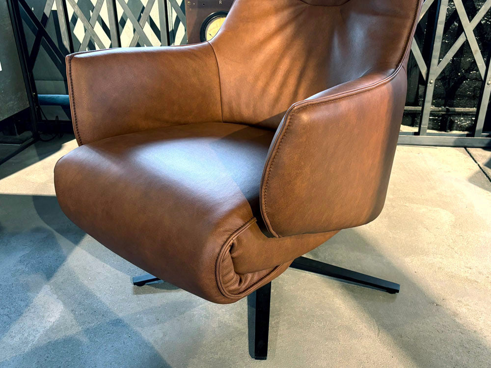 Himolla - Relaxsessel - 7162 S-Lounger - Leder braun - sofort verfügbar