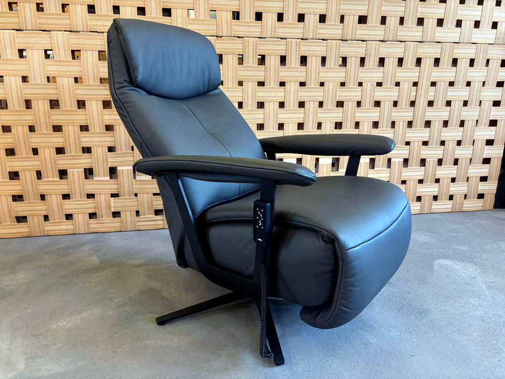 Himolla - Relaxsessel - 7357 Easy-Swing - Leder schwarz - sofort verfügbar