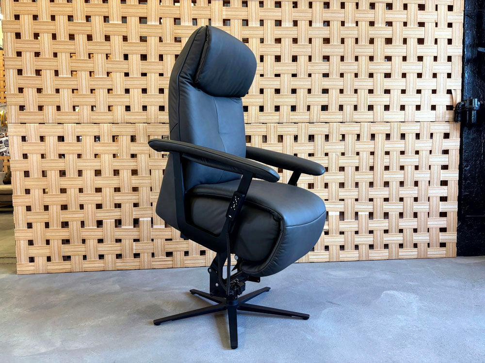 Himolla - Relaxsessel - 7357 Easy-Swing - Leder schwarz - sofort verfügbar