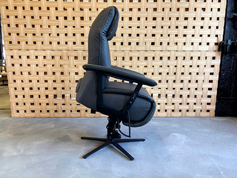 Himolla - Relaxsessel - 7357 Easy-Swing - Leder schwarz - sofort verfügbar