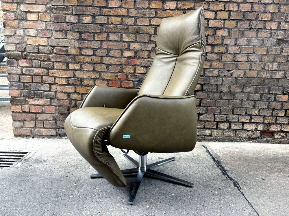 Himolla - Relaxsessel - 7917 S-Lounger - Leder grün - sofort verfügbar