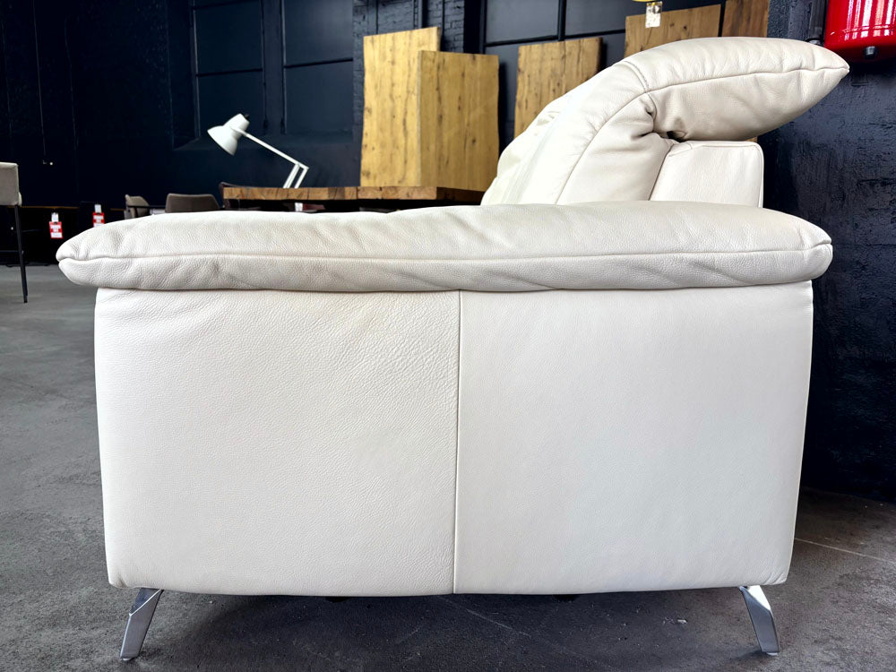Himolla - Sofa - 1061 Back to Basics - Leder creme - sofort verfügbar