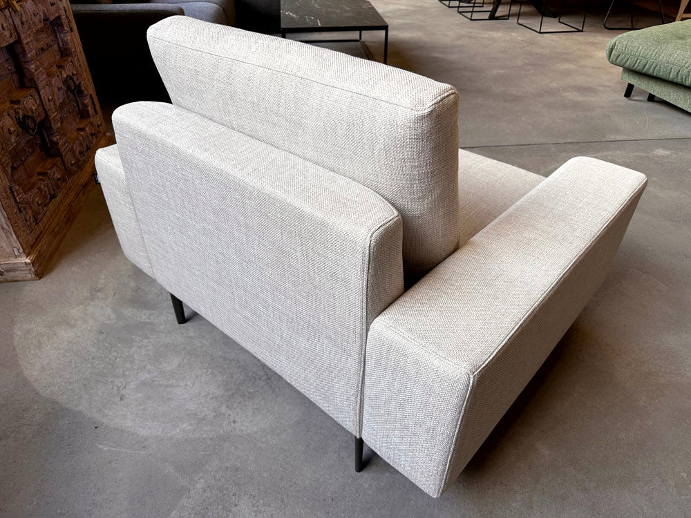 creation by Rolf Benz - Sessel - cr.450  - Stoff grau - sofort verfügbar