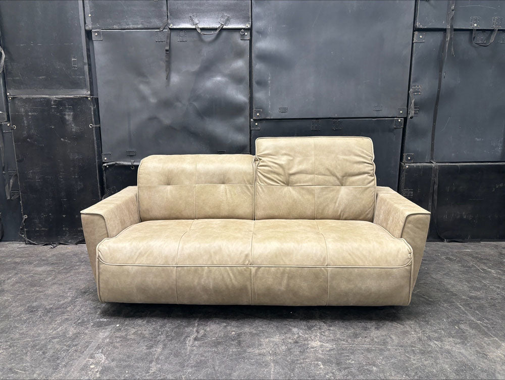 Hülsta Sofa - Sofa - hs.400 - Leder grün - sofort verfügbar