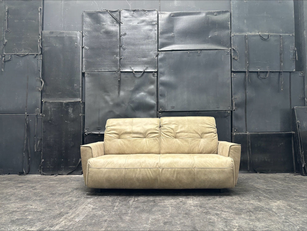 Hülsta Sofa - Sofa - hs.400 - Leder grün - sofort verfügbar