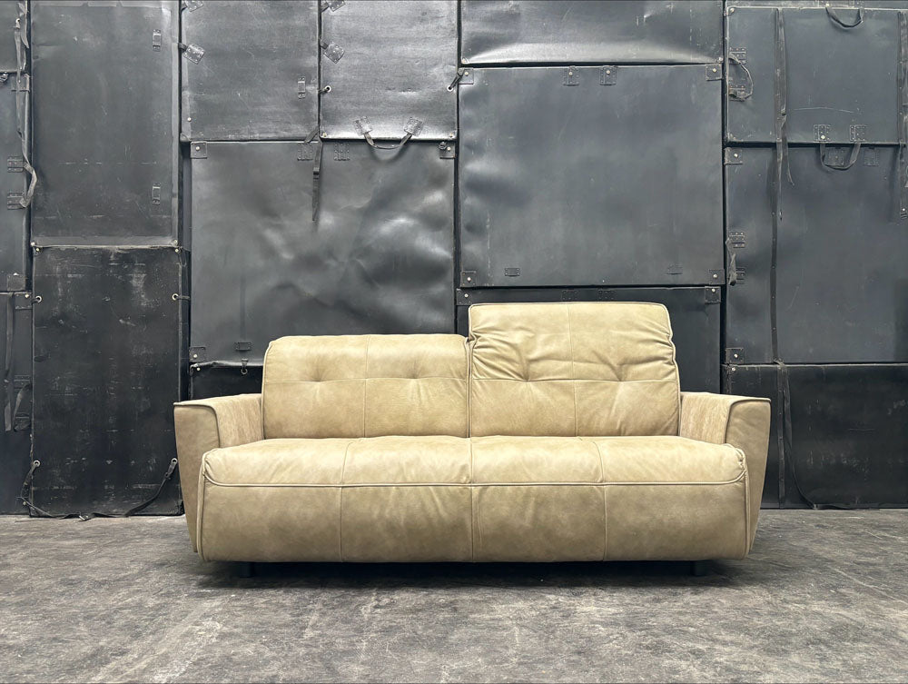 Hülsta Sofa - Sofa - hs.400 - Leder grün - sofort verfügbar