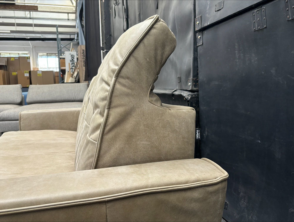Hülsta Sofa - Sofa - hs.400 - Leder grün - sofort verfügbar
