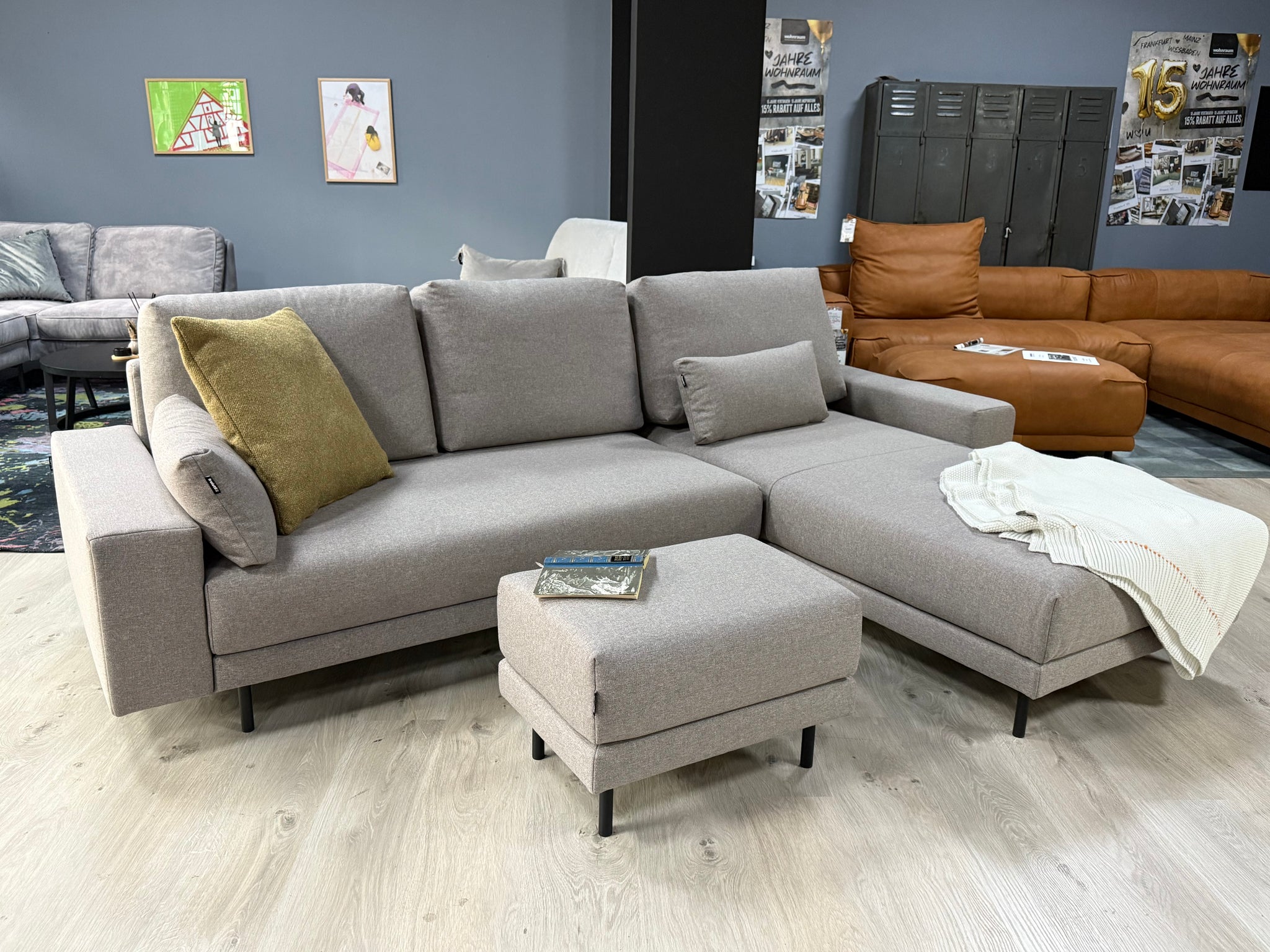 freistil - Sofa- freistil 170 - Stoff grau - sofort verfügbar