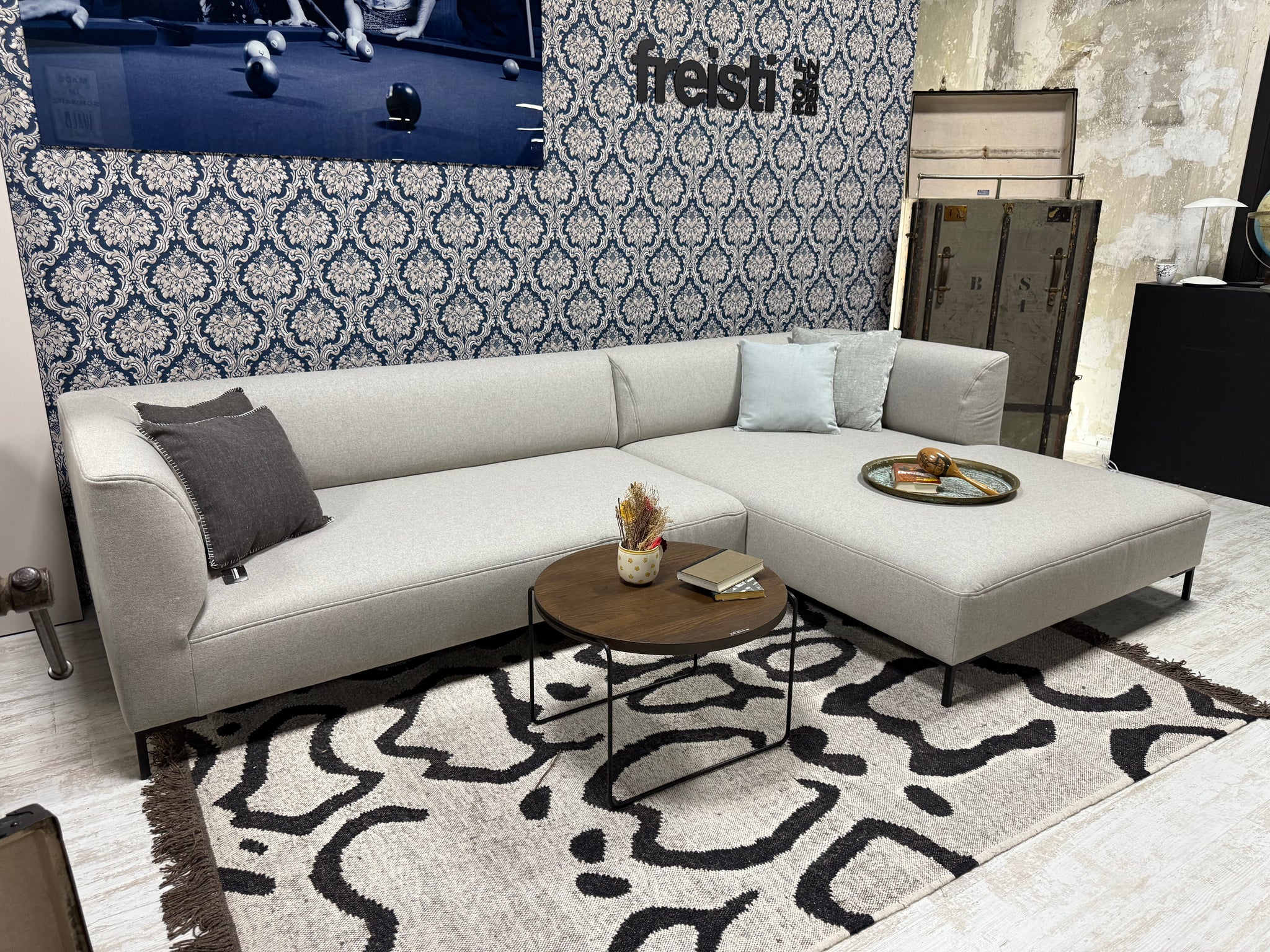 freistil - Sofa - freistil 160 - Stoff grau - Sofort Verfügbar
