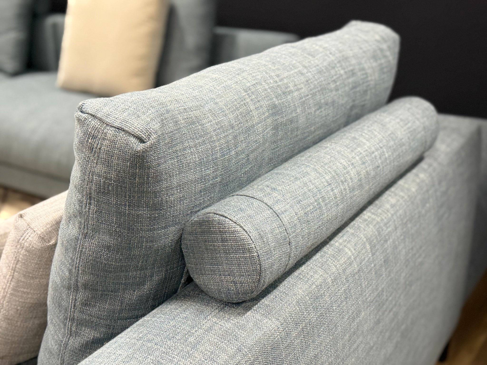 Rolf Benz - Sofa - RB 007 Nuvola - Stoff blau - sofort verfügbar