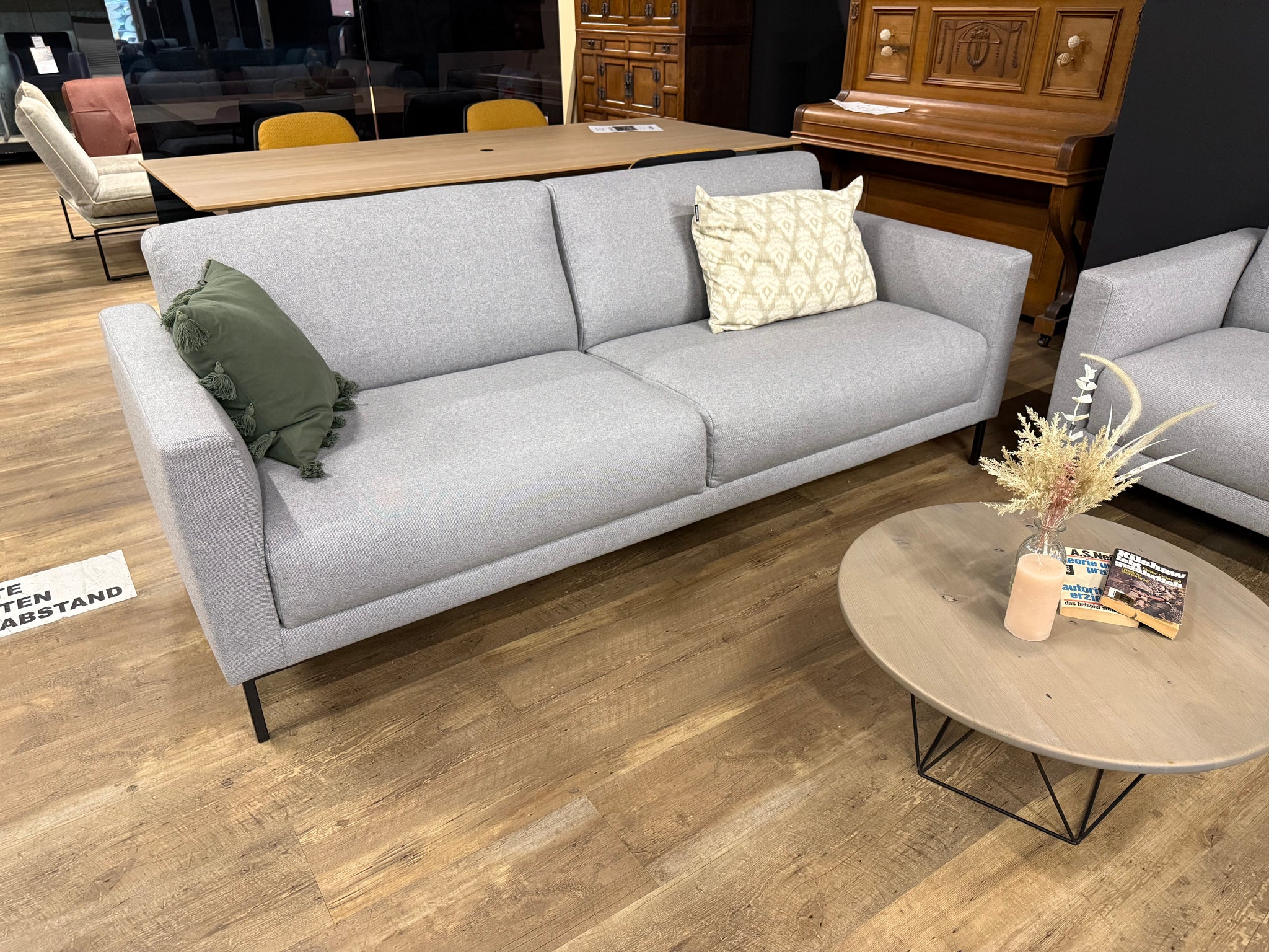 freistil - Sofa - freistil 141 (2-Teilig) - Stoff grau - sofort verfügbar