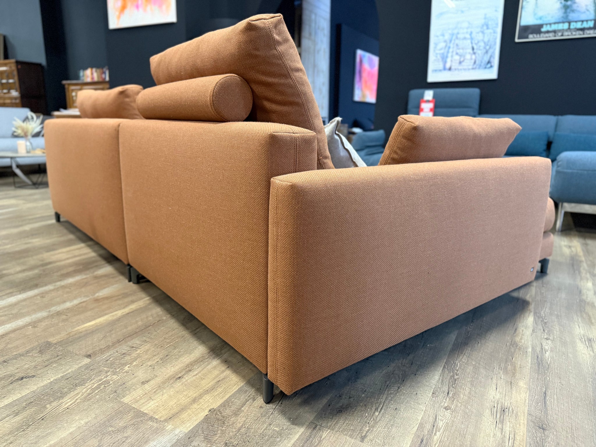 Rolf Benz - Sofa - RB 007 Nuvola - Stoff orange - sofort verfügbar