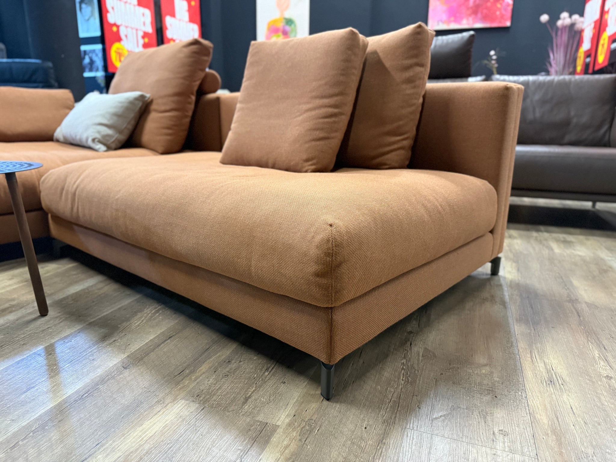 Rolf Benz - Sofa - RB 007 Nuvola - Stoff orange - sofort verfügbar
