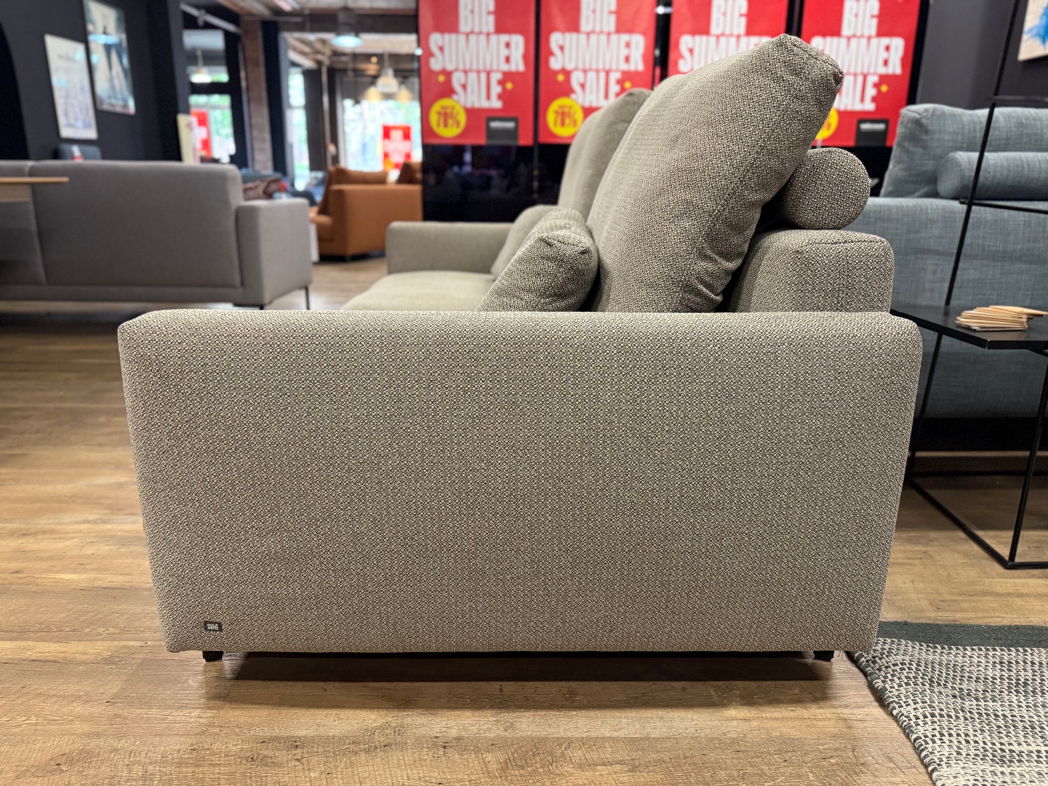 Rolf Benz - Sofa - RB 007 Nuvola - Stoff grau - sofort verfügbar