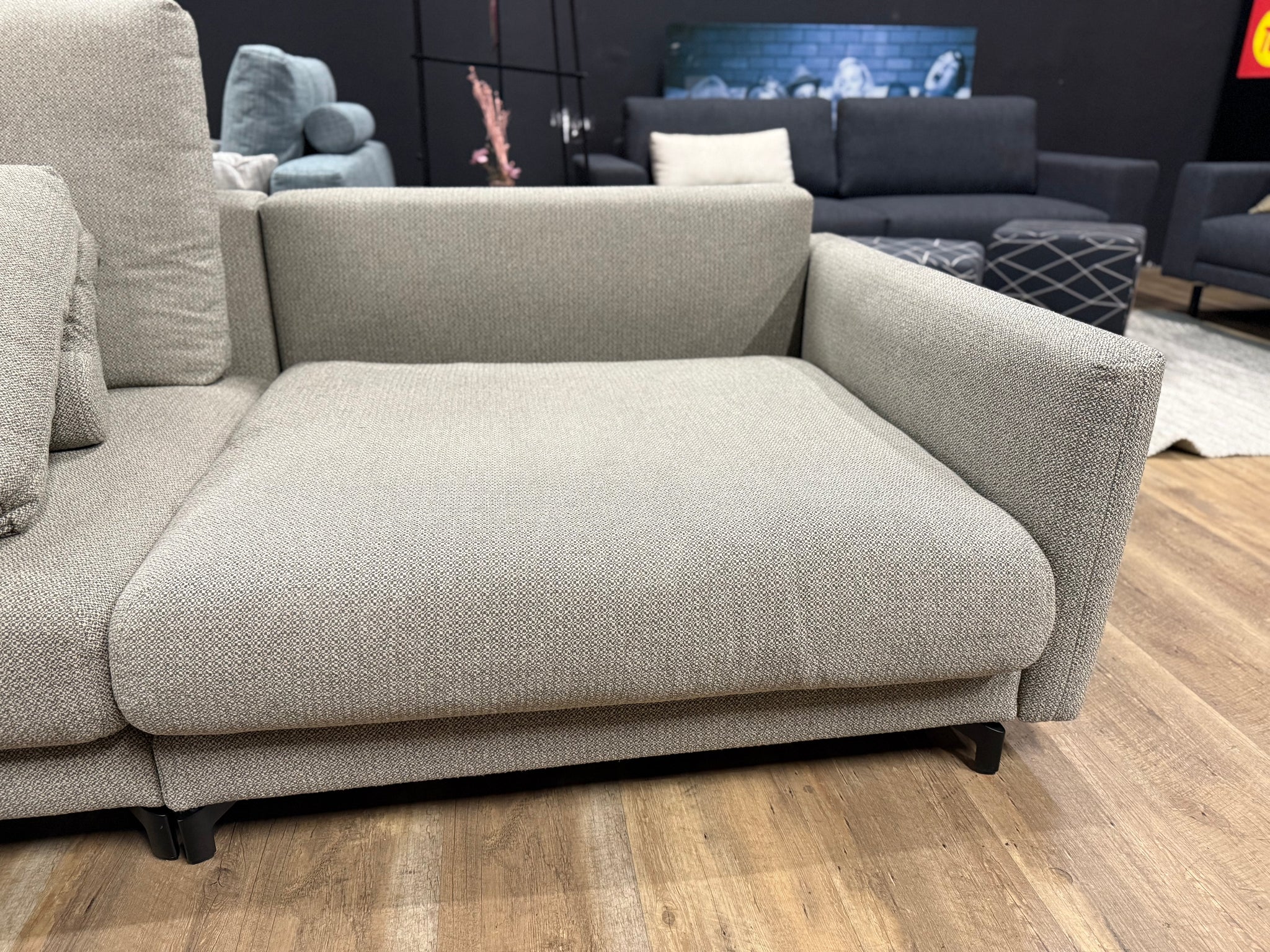 Rolf Benz - Sofa - RB 007 Nuvola - Stoff grau - sofort verfügbar