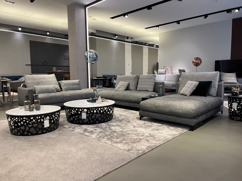 Rolf Benz - Sofa - RB Nuvola - Stoff grau - konfigurierbar