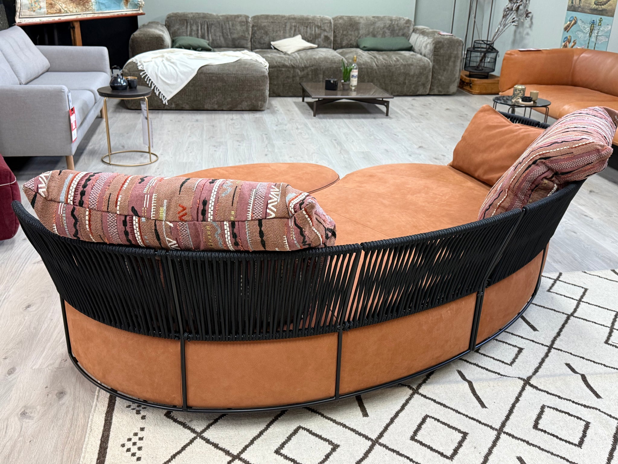 Bullfrog - Sofa - Lagoon - Leder orange - sofort verfügbar