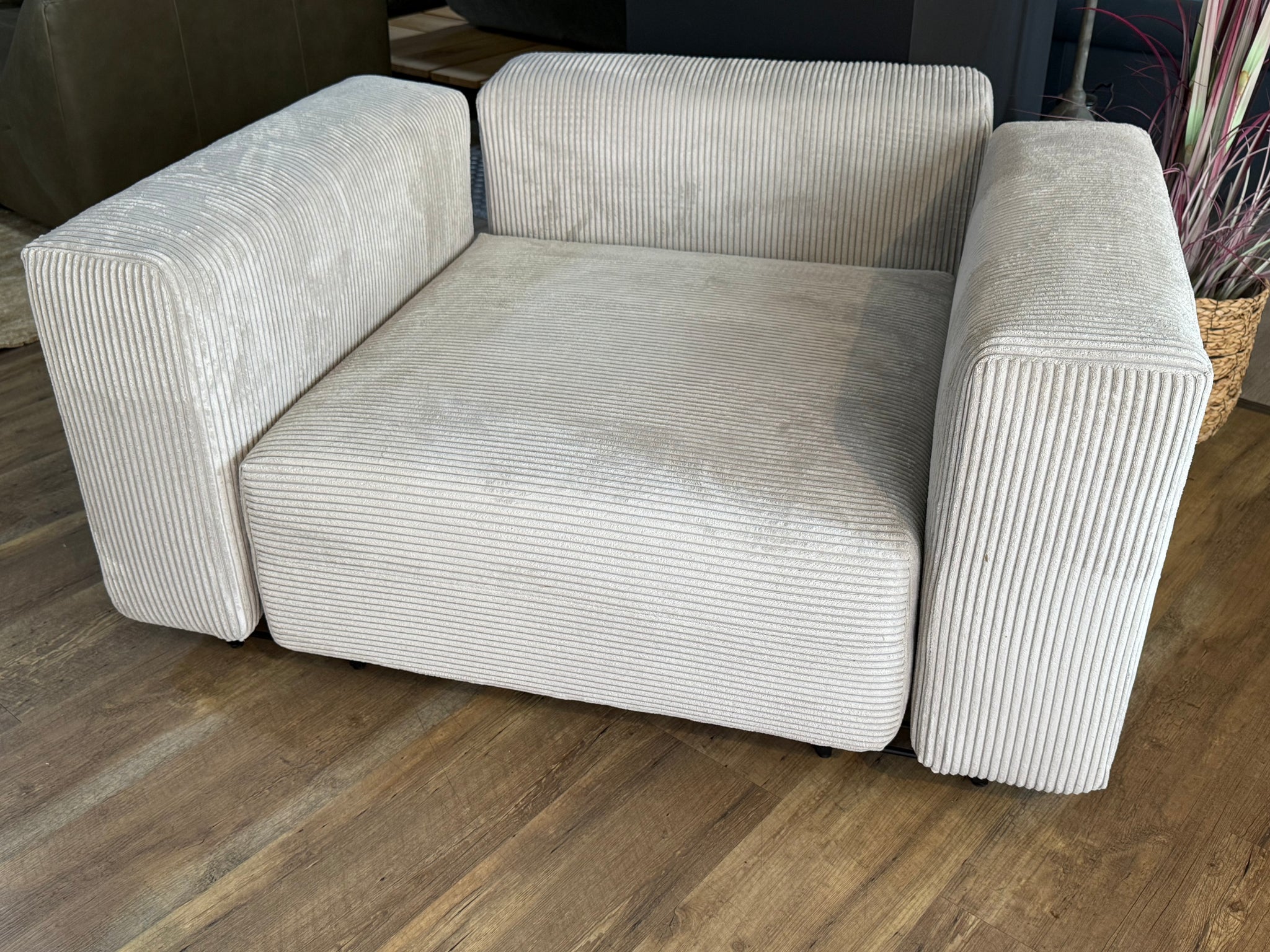 freistil - Sofa - freistil 122 Echt  - Stoff grau - sofort verfügbar