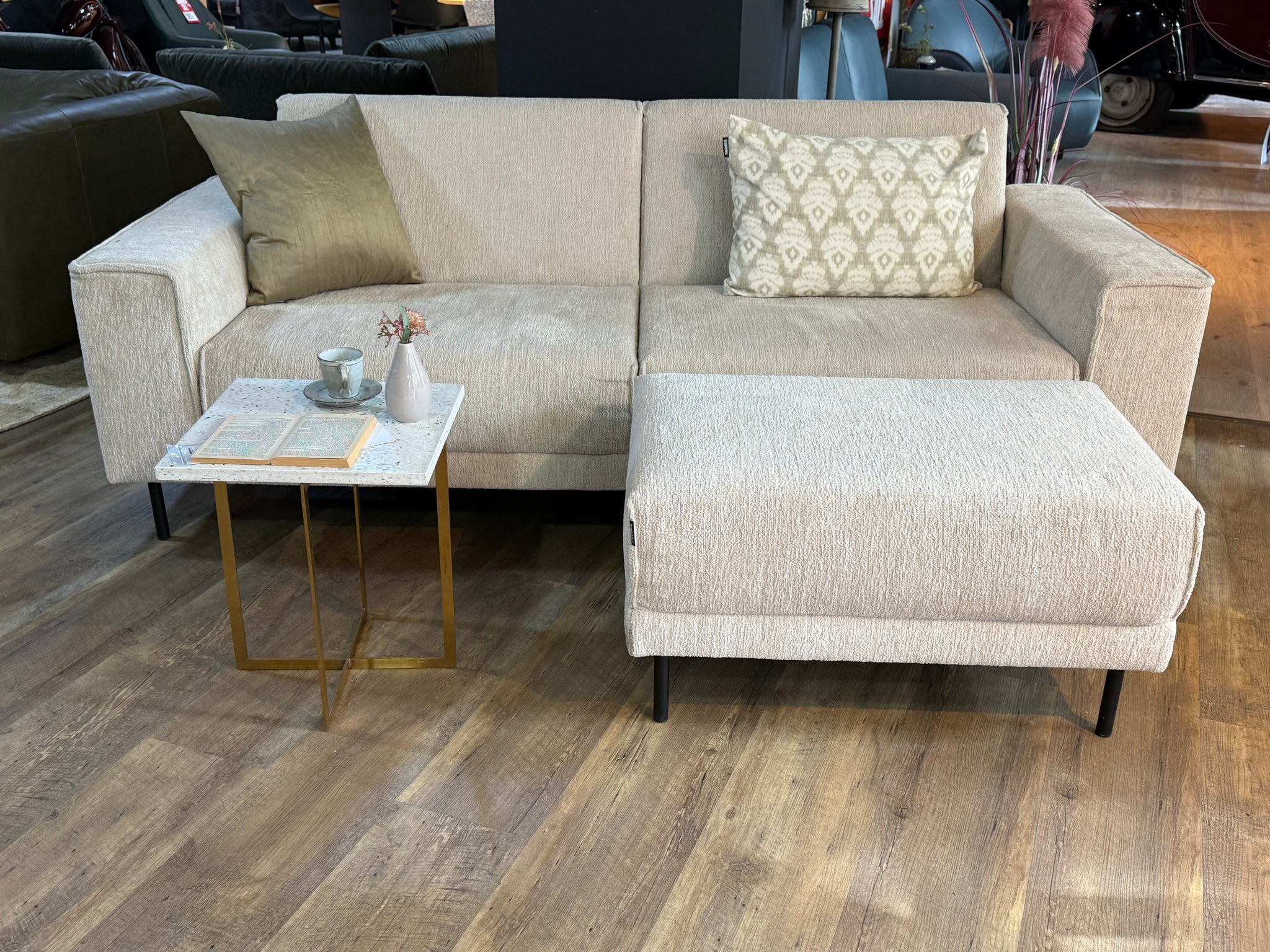 freistil - Sofa - freistil 141 - Stoff beige - sofort verfügbar