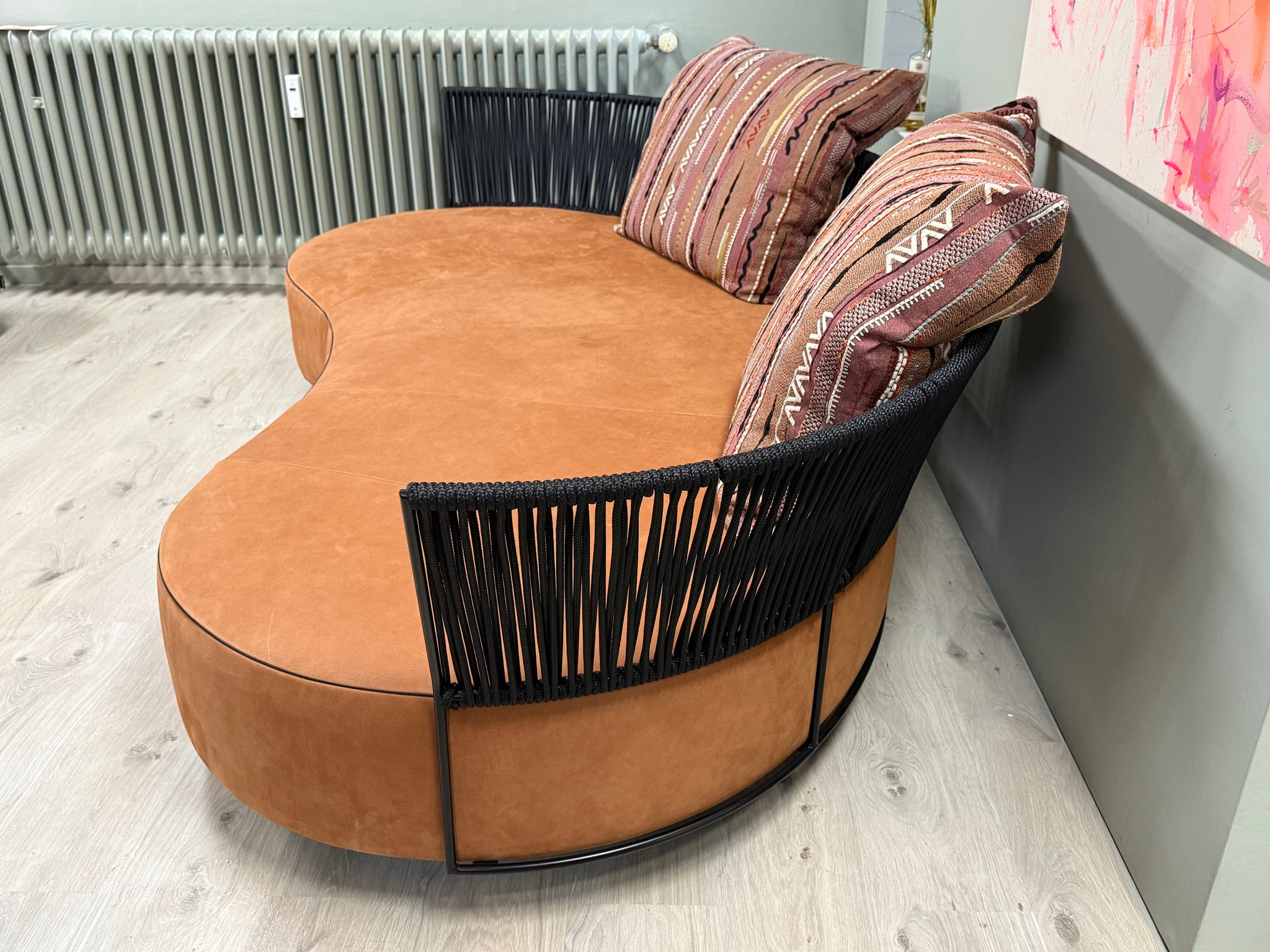 Bullfrog - Sofa - Lagoon - Leder orange - sofort verfügbar