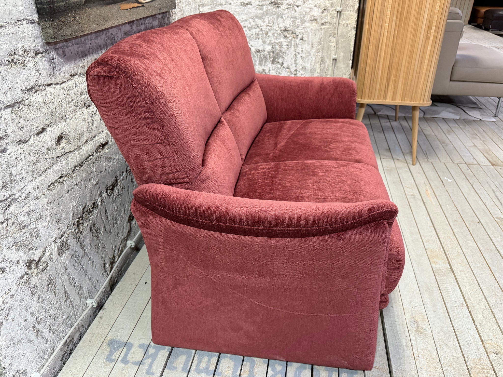 Himolla - Sofa-Set - 9553 Tangram - Stoff rot - sofort verfügbar