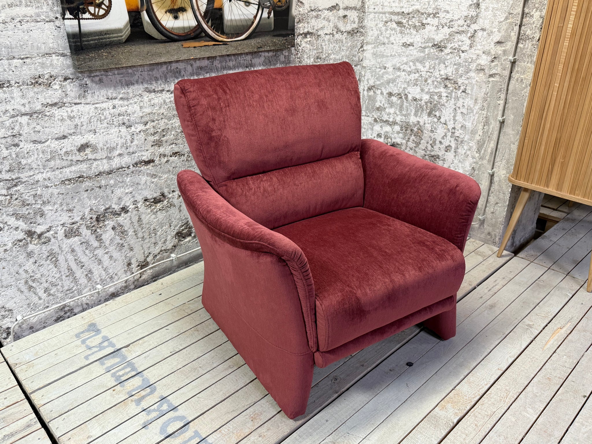 Himolla - Sofa-Set - 9553 Tangram - Stoff rot - sofort verfügbar