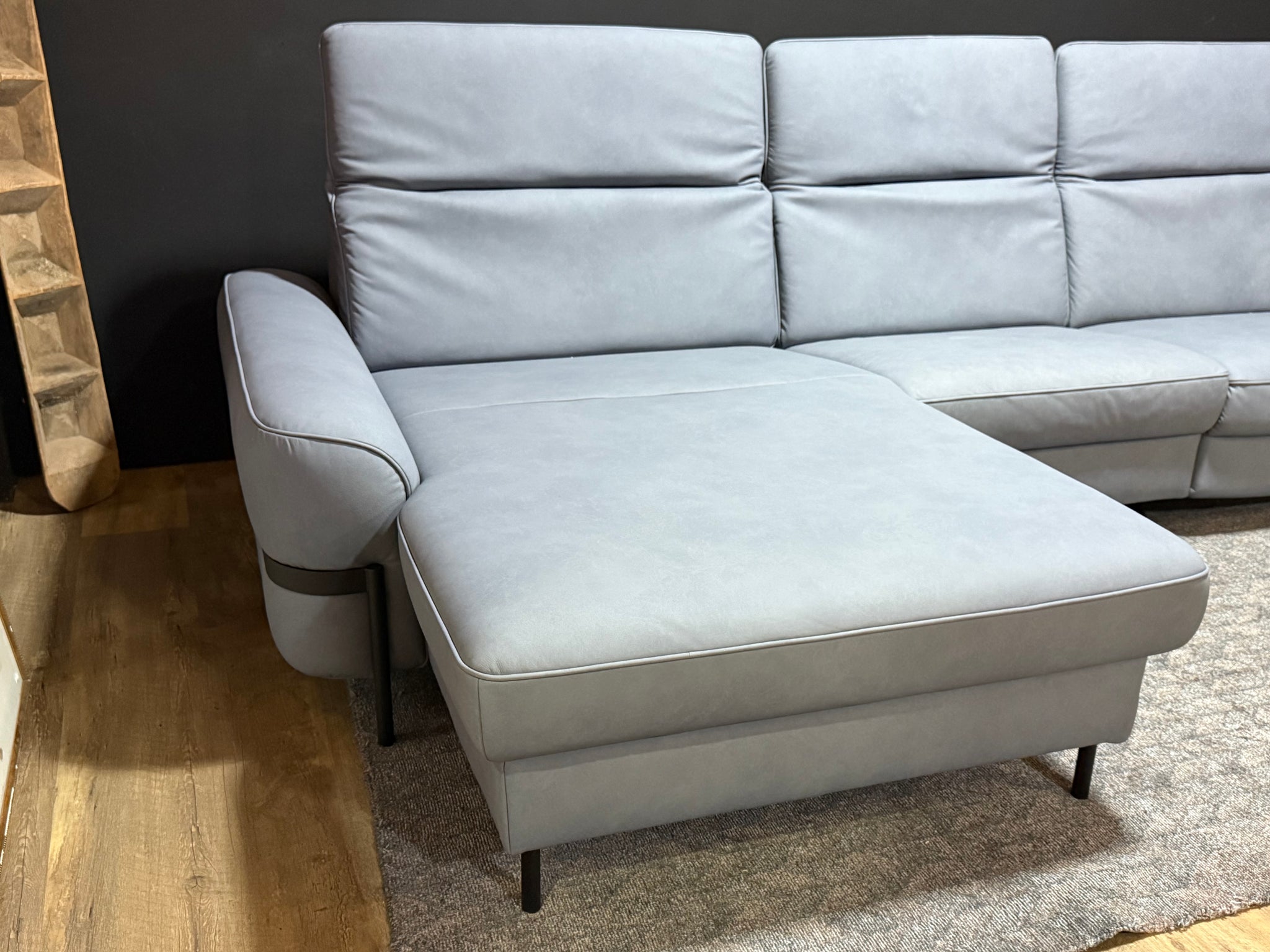 Joop - Sofa - 8181 Circles elektrisch verstellbar - Leder blau - sofort Verfügbar