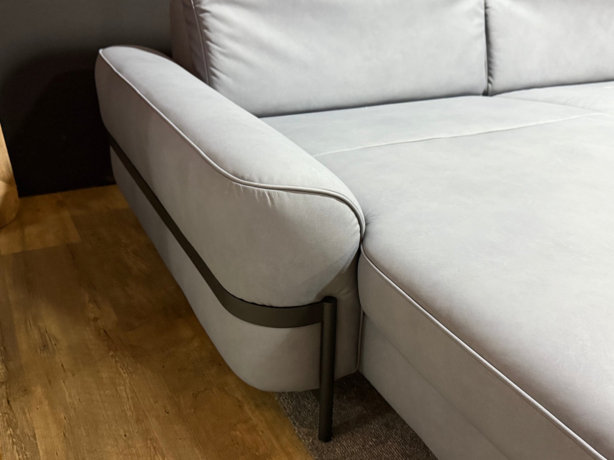 Joop - Sofa - 8181 Circles elektrisch verstellbar - Leder blau - sofort Verfügbar