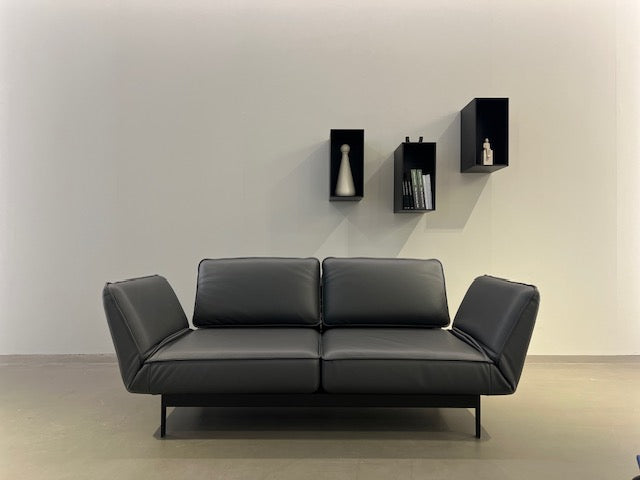 Rolf Benz - Sofa - RB 386 Mera - Leder grau - konfigurierbar