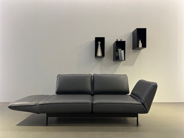 Rolf Benz - Sofa - RB 386 Mera - Leder grau - konfigurierbar