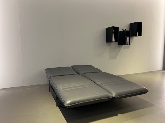 Rolf Benz - Sofa - RB 386 Mera - Leder grau - konfigurierbar