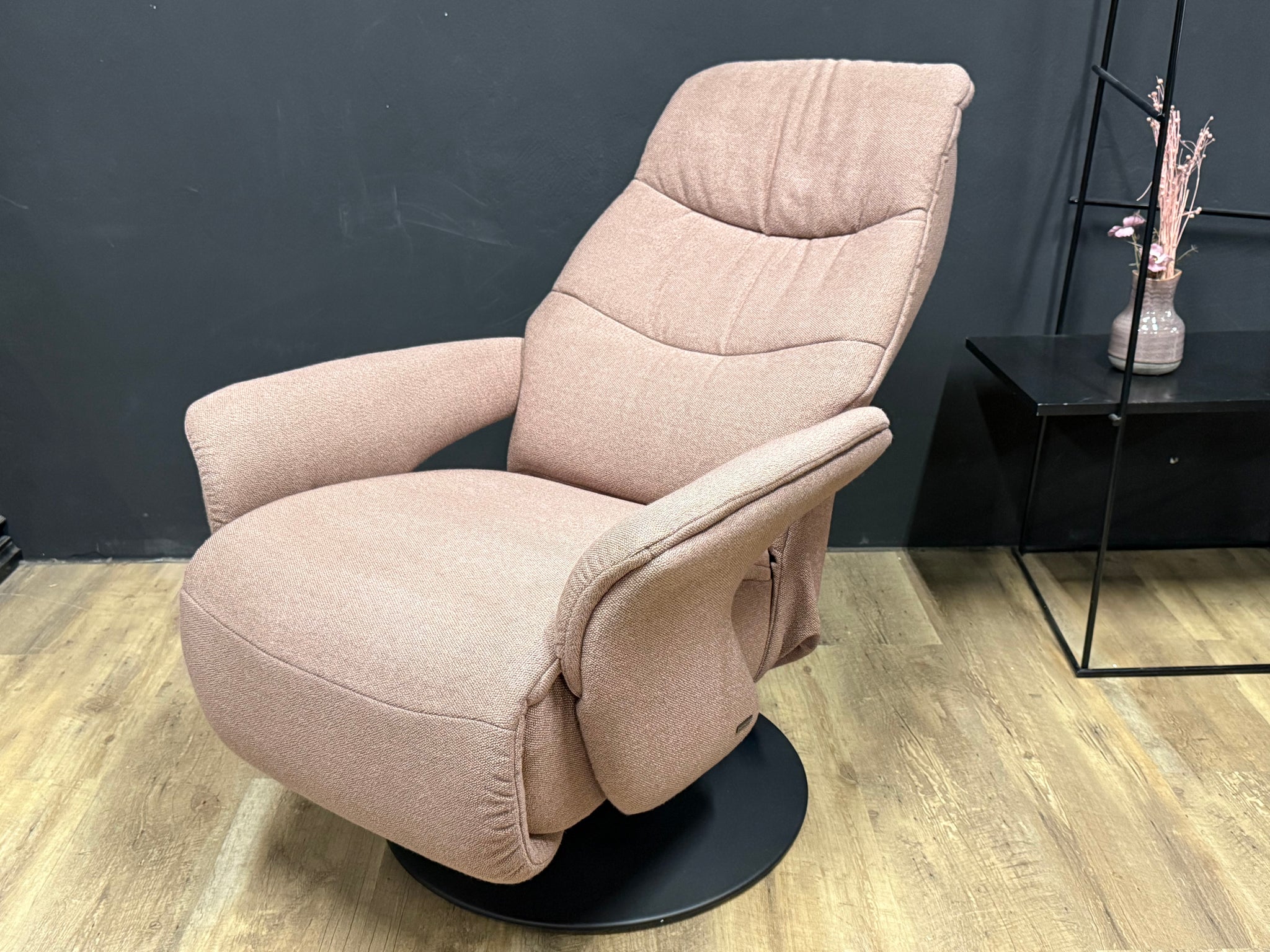 Himolla - Relaxsessel manuell - 7052 Easy-Swing - Stoff rosa - sofort verfügbar