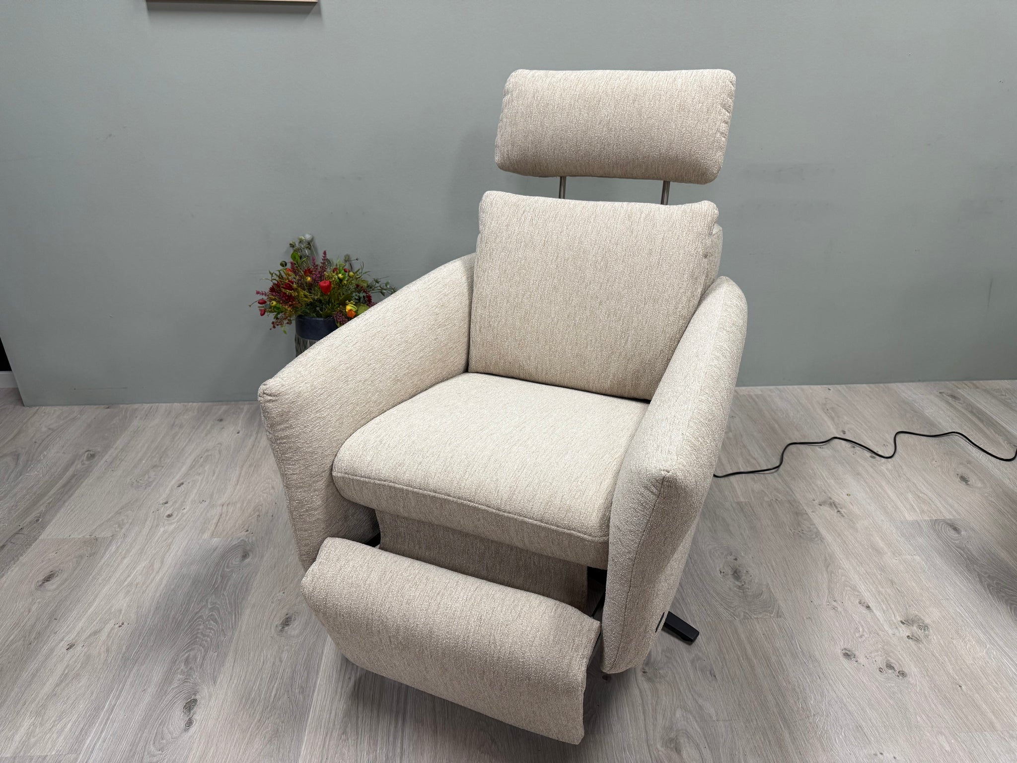 Himolla - Sessel - 6168 Cumurex - Stoff creme - sofort verfügbar