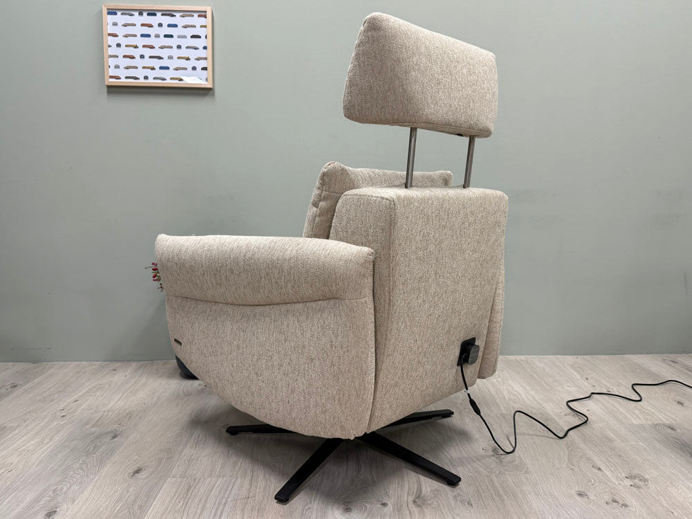 Himolla - Sessel - 6168 Cumurex - Stoff creme - sofort verfügbar