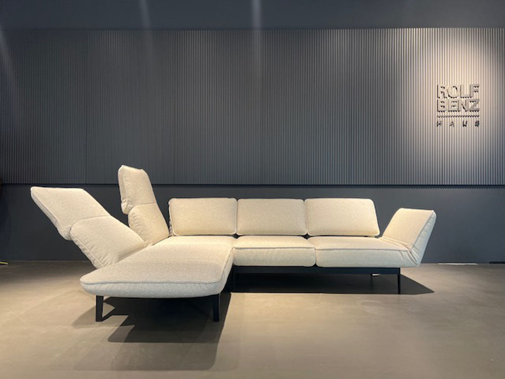 Rolf Benz - Sofa - RB 386 Mera - Stoff beigegrau - konfigurierbar
