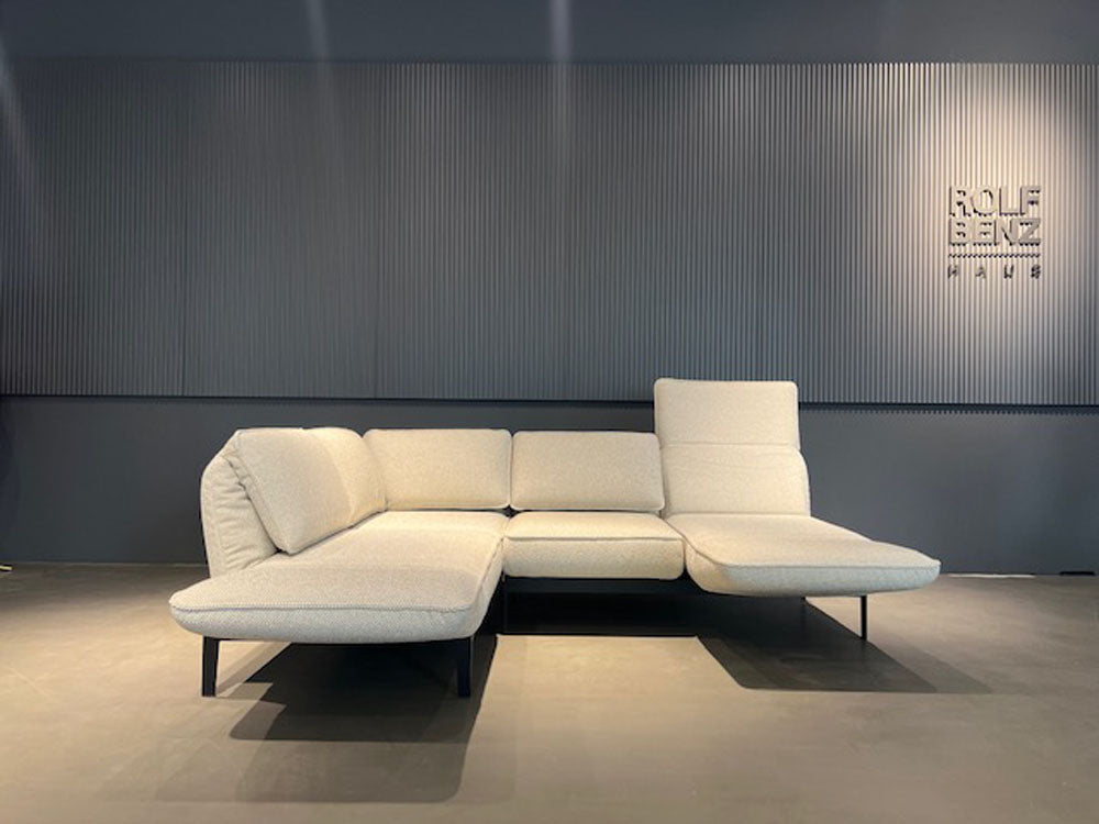 Rolf Benz - Sofa - RB 386 Mera - Stoff beigegrau - konfigurierbar