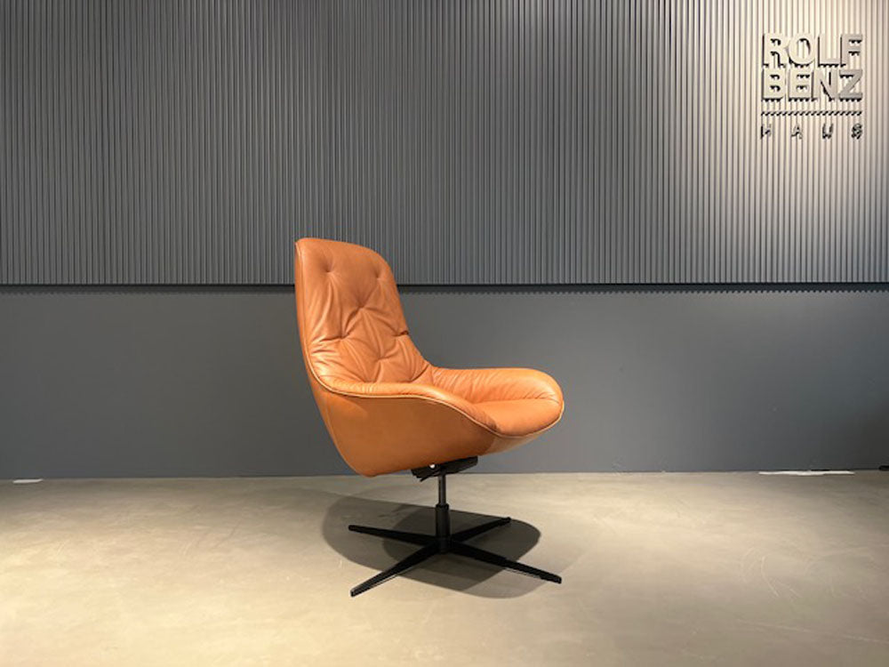 Rolf Benz - Sessel - RB 586 MEG - Leder braun - konfigurierbar