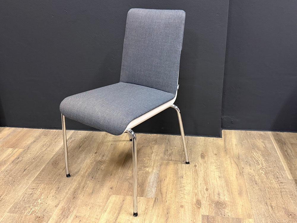Rolf Benz - Stuhl - RB 626 Sinus - Stoff blau - sofort verfügbar