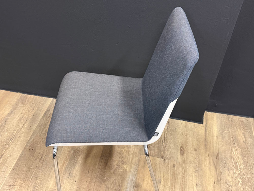 Rolf Benz - Stuhl - RB 626 Sinus - Stoff blau - sofort verfügbar