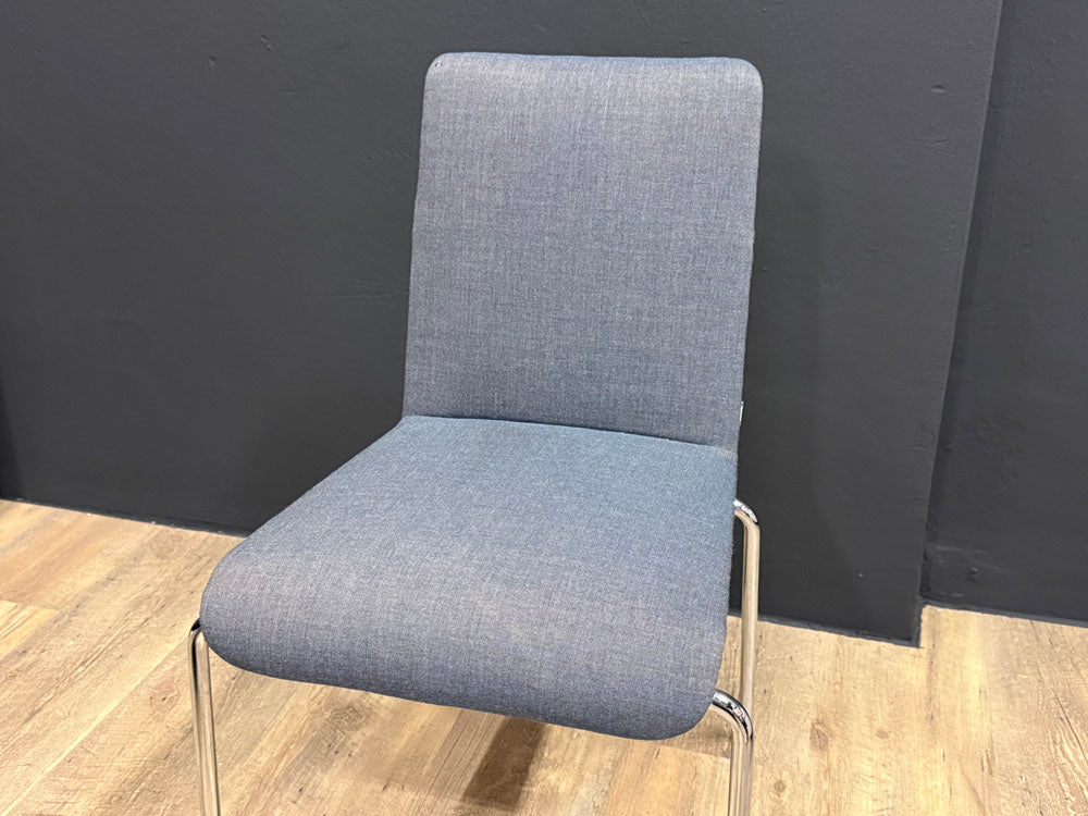 Rolf Benz - Stuhl - RB 626 Sinus - Stoff blau - sofort verfügbar