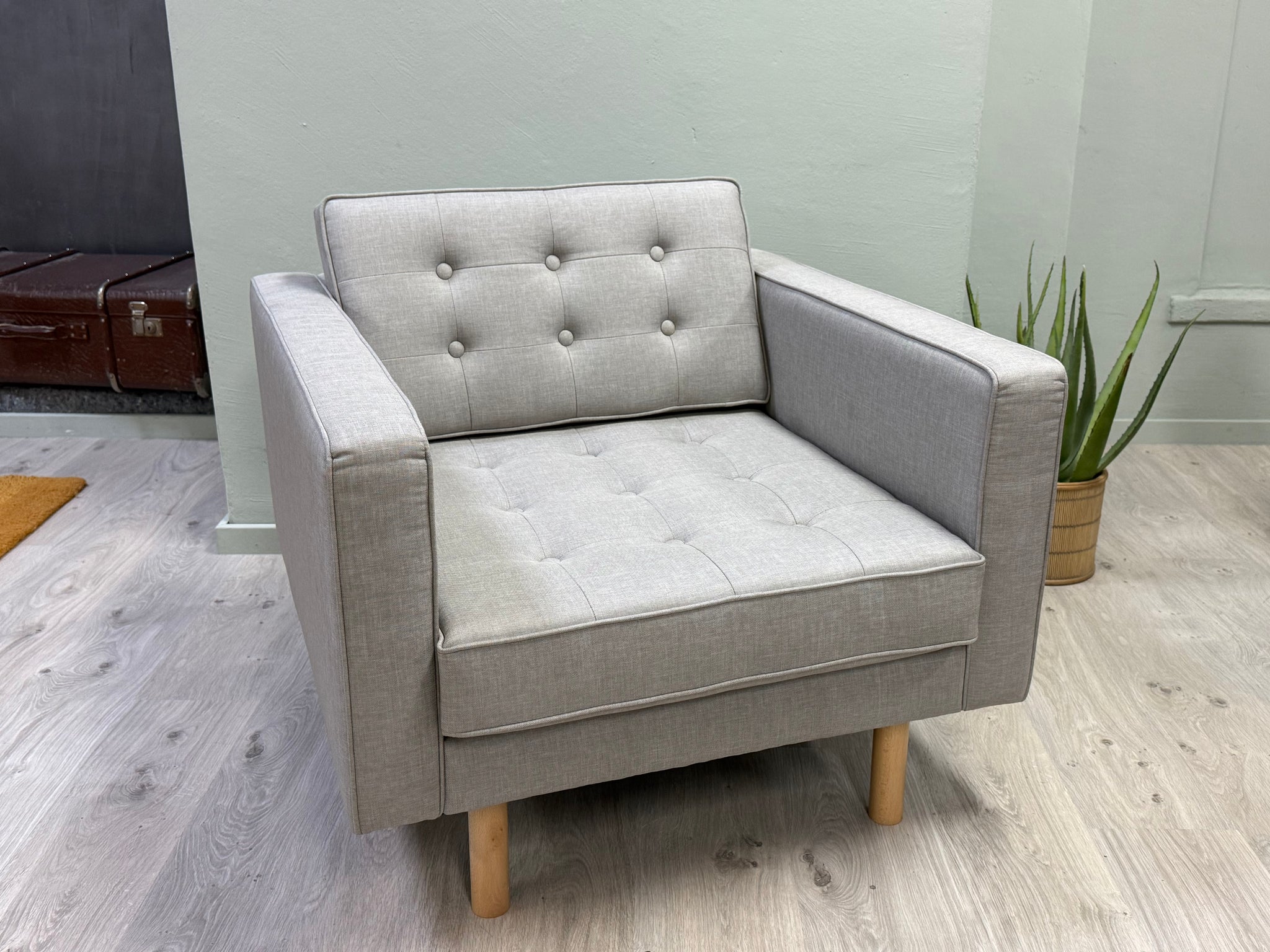 Wohnraum - Sessel - WR 231 - Stoff grau - sofort verfügbar