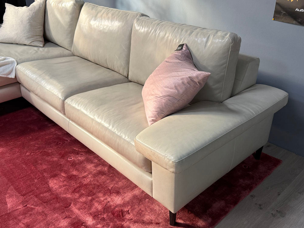 Machalke - Sofa - System Plus - Leder creme - sofort verfügbar