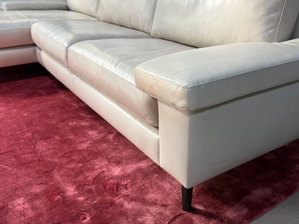 Machalke - Sofa - System Plus - Leder creme - sofort verfügbar