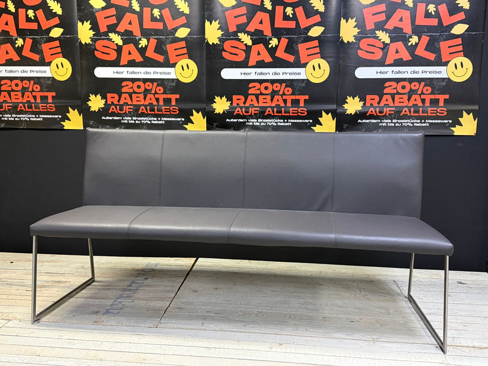 Paul Lindenberg - Bank - pl.Kath - Leder grau - sofort Verfügbar