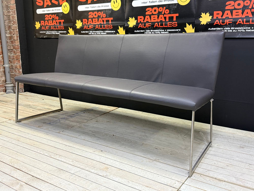 Paul Lindenberg - Bank - pl.Kath - Leder grau - sofort Verfügbar